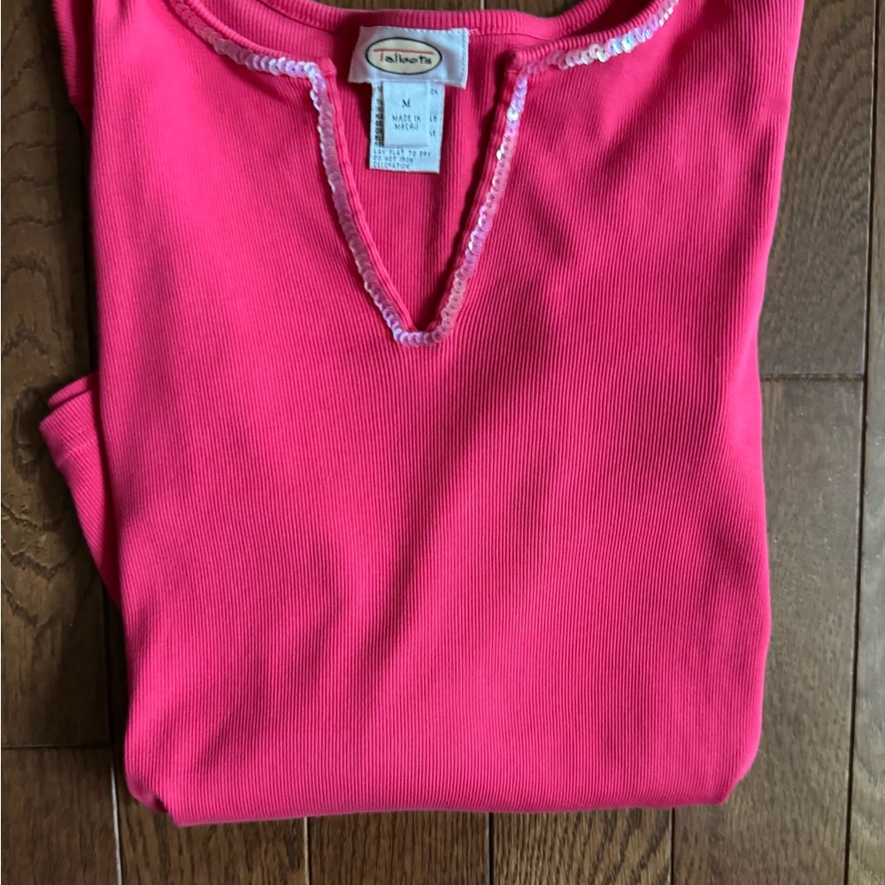 Talbots Bold Pink Top